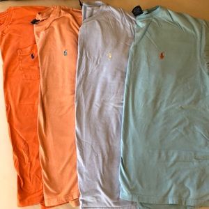 4 polo Ralph Lauren tees - size M